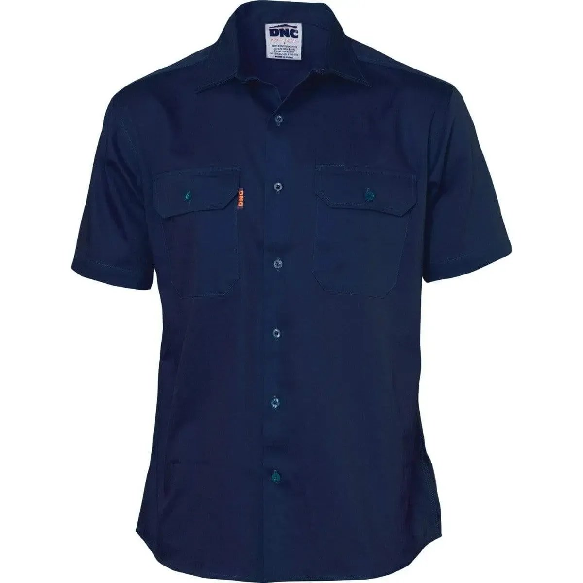 Dnc Workwear Cotton Drill Short Sleeve Work Shirt - 3201